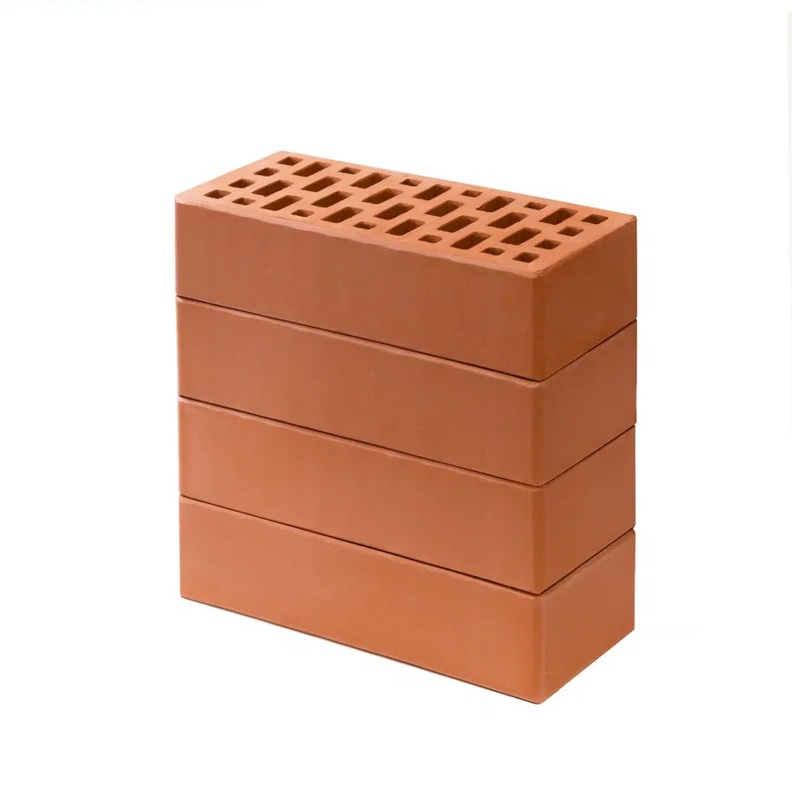 Кирпич керамический РЯДОВОЙ пустотелый одинарный гладкий КР-р-пу 1НФ 250x120x65 красный M200