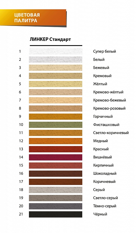 Цветной кладочный раствор Perfekta Линкер Стандарт, упаковка 50 кг, кремовый 1-15